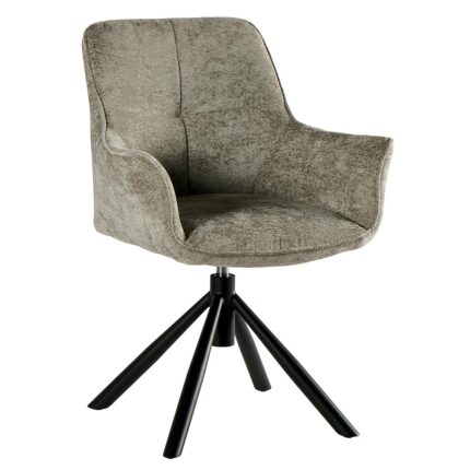 Chaise tournante EWING grise