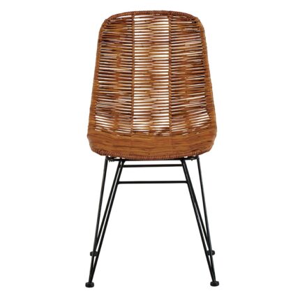 Chaise CHASTE rotin et métal