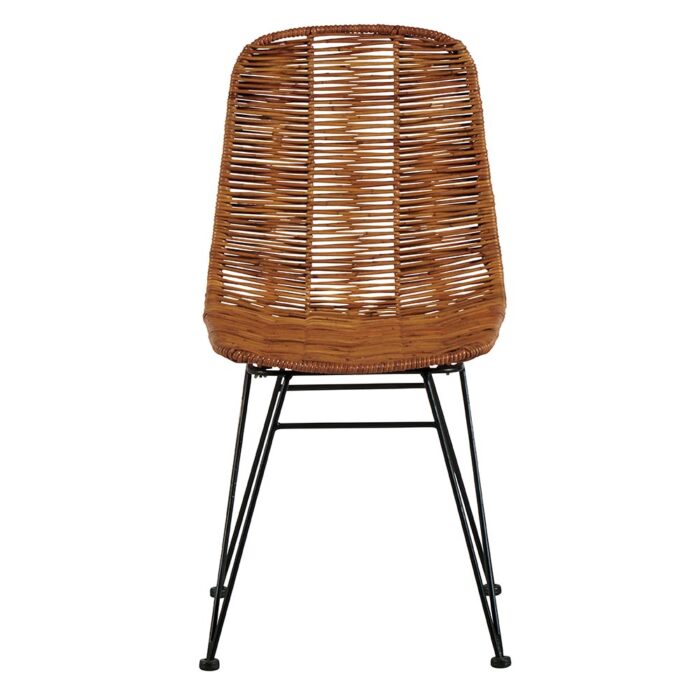 Chaise CHASTE rotin et métal