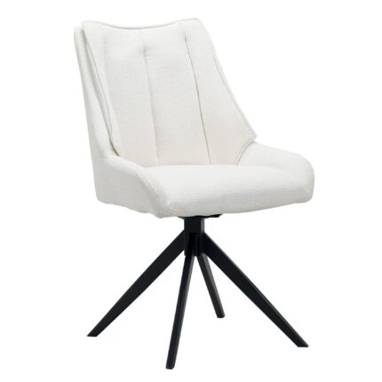 Chaise tournante WEBBER blanche