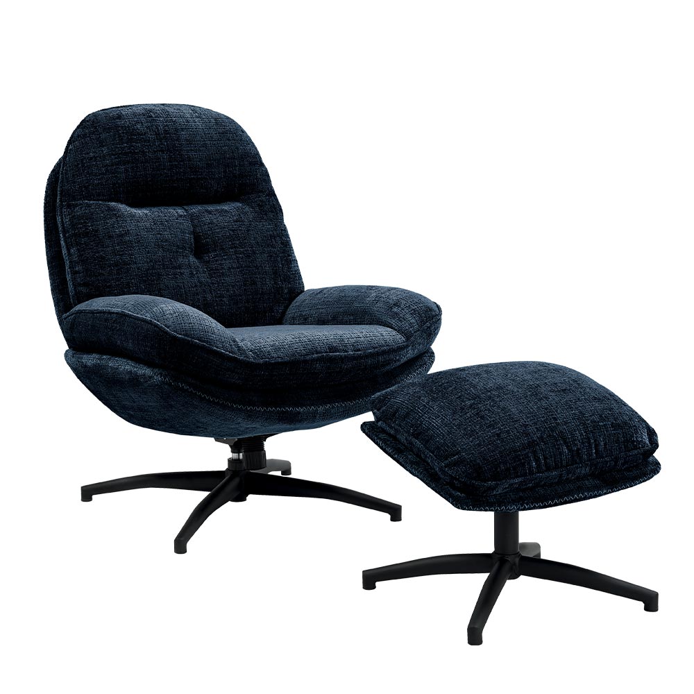 Fauteuil BRANSON bleu Fauteuil BRANSON bleu nuit