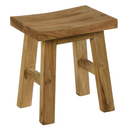 Tabouret INTABOU 1 en teck massif recyclé