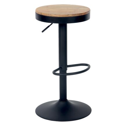 Tabouret de bar JUO noir en métal