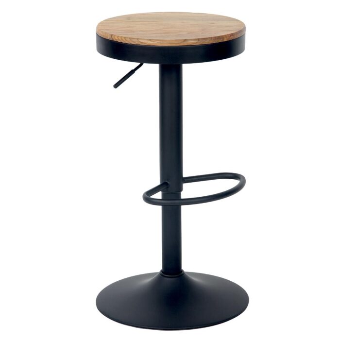 Tabouret de bar JUO noir en métal