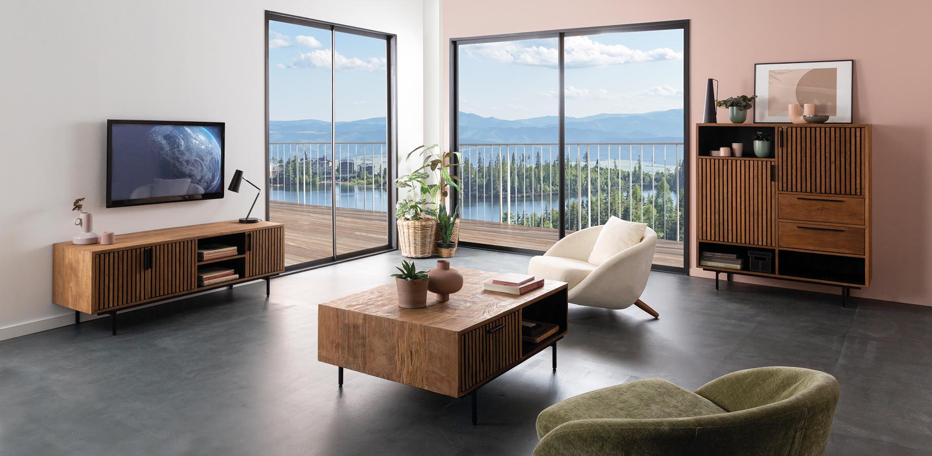 Collection en teck Opland