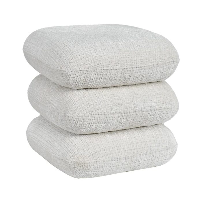 Pouf tournant FLOW écru