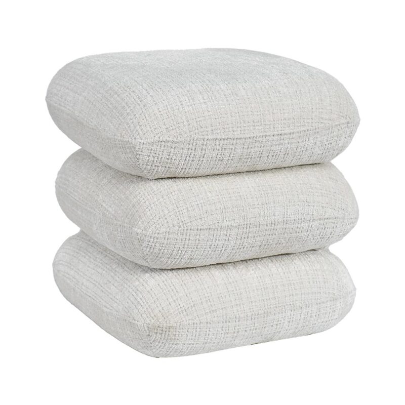Pouf tournant FLOW écru